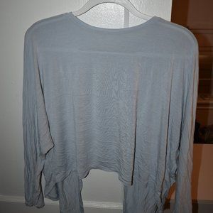Long Sleeve Open Back blank shirt